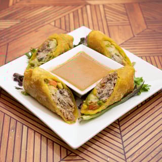 Jerk Chicken Egg Rolls