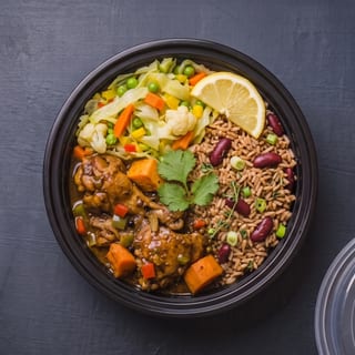 Stew Chicken Bowl